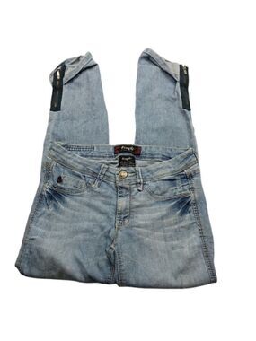 Fragile Jeans Skinny Leg Light Wash Distressed Size 5